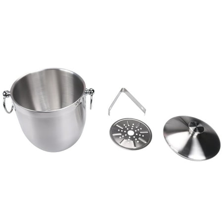 Stainless Steel Ice Bucket with Tongs Liter Double Walled Insulated with Tongs and Lid Ice Container(3L)
Stainless Steel Ice Bucket with Tongs Liter Double Walled Insulated with Tongs and Lid Ice Container(3L)