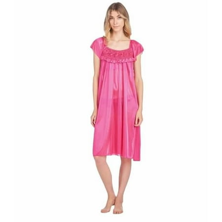Dream8Teen Women s Fancy Lace Neckline Silky Tricot Nightgown 9032 Fuchsia Medium
Dream8Teen Women s Fancy Lace Neckline Silky Tricot Nightgown 9032 Fuchsia Medium
