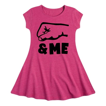 Instant Message - Daddy And Me Fist Bump - Toddler & Youth Girls Fit & Flare Dress 
Instant Message - Daddy And Me Fist Bump - Toddler & Youth Girls Fit & Flare Dress