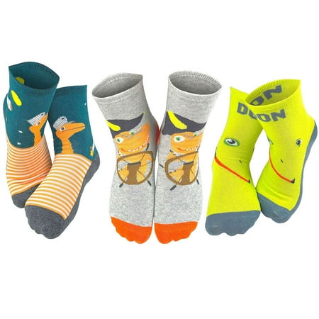 PBS Kids Dinosaur Train Fun Crew Kids Socks - 3 Pair Options (Kids Size)