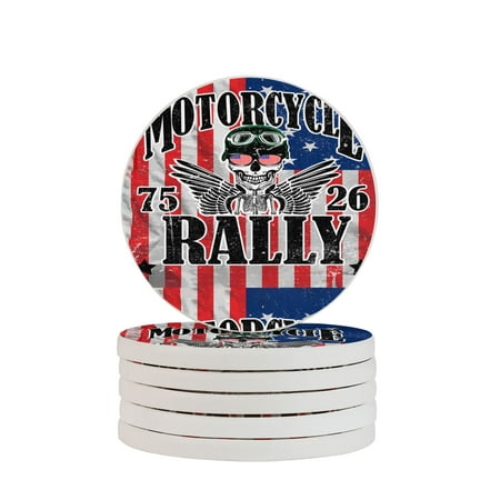 Circular Drink Coasters Set Motorcycle Skull Man Beautiful Home Decor Diatomite Heat-Resistant Diatomite Protect Table Countertop
Circular Drink Coasters Set Motorcycle Skull Man Beautiful Home Decor Diatomite Heat-Resistant Diatomite Protect Table Countertop