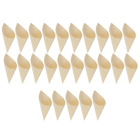 25pcs Disposable Wood Appetizer Cones Ice Cream Cups for Party Foods Snacks Nibbles (12*9cm)
25pcs Disposable Wood Appetizer Cones Ice Cream Cups for Party Foods Snacks Nibbles (12*9cm)