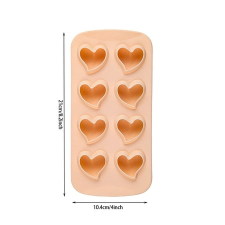 Yrtoes Ice Tray with Lids Crushed Ice Tray 1PC Silicone 8-mold Love Heart Shaped Ice Tray Chocolate Baking Mold
Yrtoes Ice Tray with Lids Crushed Ice Tray 1PC Silicone 8-mold Love Heart Shaped Ice Tray Chocolate Baking Mold