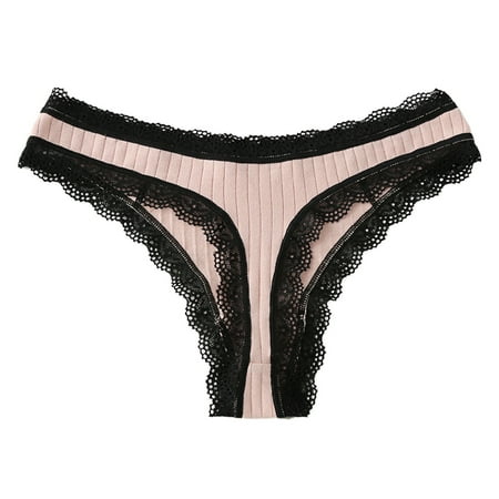 WZHKSN Female Lace Panties Pink Traceless Briefs 1-Pack 
WZHKSN Female Lace Panties Pink Traceless Briefs 1-Pack