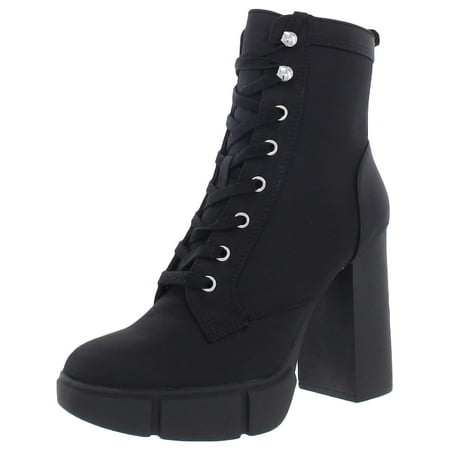 Steve Madden Womens Hani Ankle Booties Combat & Lace-up Boots
