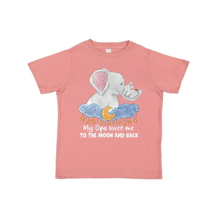 Inktastic My Opa Loves me to the Moon and Back Elephant Family Gift Toddler Boy or Toddler Girl T-Shirt
Inktastic My Opa Loves me to the Moon and Back Elephant Family Gift Toddler Boy or Toddler Girl T-Shirt