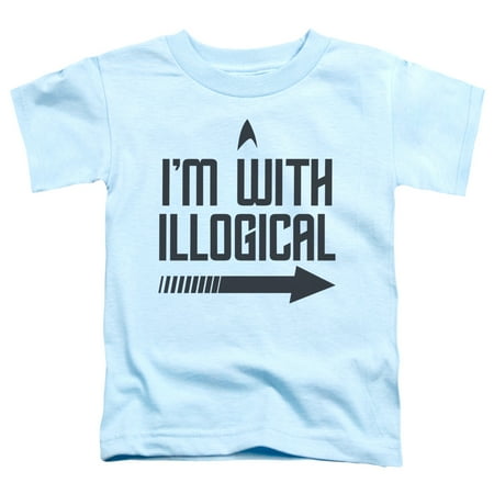 Star Trek With Illogical Toddler T-Shirt Light Blue