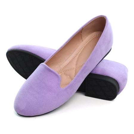 SAILING LU Suede Ballet Flats for Women Classic Basic Office Shoes Soft Slip-ons Light Purple 177 US 7.5
SAILING LU Suede Ballet Flats for Women Classic Basic Office Shoes Soft Slip-ons Light Purple 177 US 7.5
