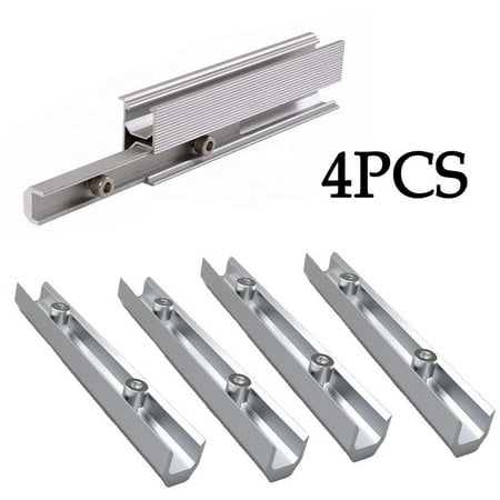 GDHOME 4x Profile Connector PV Rail Solar 14cm Aluminum Rail Connector With Screws