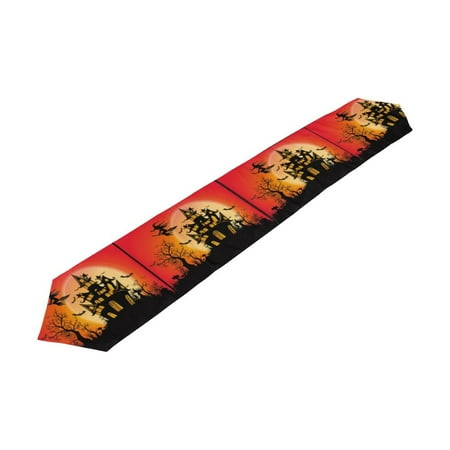 POPCreation Halloween Holiday Table Runner 13x90 Inch Halloween Castle Witches Table Cloth Runner for Kitchen Wedding Party Decoration
POPCreation Halloween Holiday Table Runner 13x90 Inch Halloween Castle Witches Table Cloth Runner for Kitchen Wedding Party Decoration