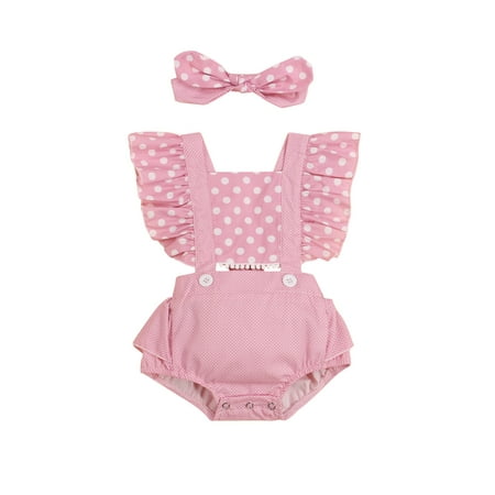 Calsunbaby Baby Girls Clothes Set Square Collar Sleeveless Polka Dot Print Jumpsuit Bowknot Headdress Set
Calsunbaby Baby Girls Clothes Set Square Collar Sleeveless Polka Dot Print Jumpsuit Bowknot Headdress Set