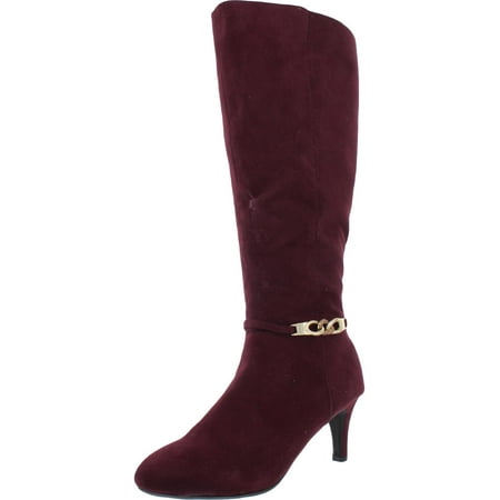 Karen Scott Womens Hanna F Pull On Wide Calf Mid-Calf Boots