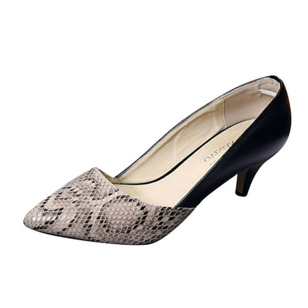 Heels for Women Spring And Summer Snake Pattern Women High Heels Casual Pointed Toe Fashion Shoes Womens Heels Pu Black 39
Heels for Women Spring And Summer Snake Pattern Women High Heels Casual Pointed Toe Fashion Shoes Womens Heels Pu Black 39