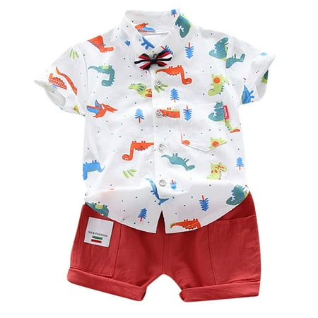 Toddler Baby Kids Boys Dinosaur Bowtie T-shirt Shorts Gentlement Set Outfits Size 1 Years-5 Years
Toddler Baby Kids Boys Dinosaur Bowtie T-shirt Shorts Gentlement Set Outfits Size 1 Years-5 Years