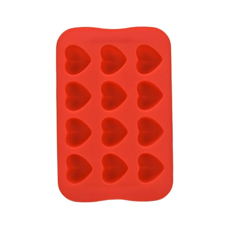 icolorfuled Silicone 12-Grid Heart Cube Mold for Cocktails & Chocolate - Red
icolorfuled Silicone 12-Grid Heart Cube Mold for Cocktails & Chocolate - Red