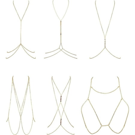 6Pcs Fashion Body Chain Bra Crossover Sexy Body Bikini Chains Necklace for Women Summer Beach Party Body AccessoriesFashion
6Pcs Fashion Body Chain Bra Crossover Sexy Body Bikini Chains Necklace for Women Summer Beach Party Body AccessoriesFashion