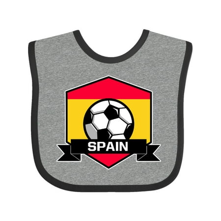 Inktastic Soccer Spain Flag Banner Gift Baby Boy or Baby Girl Bib