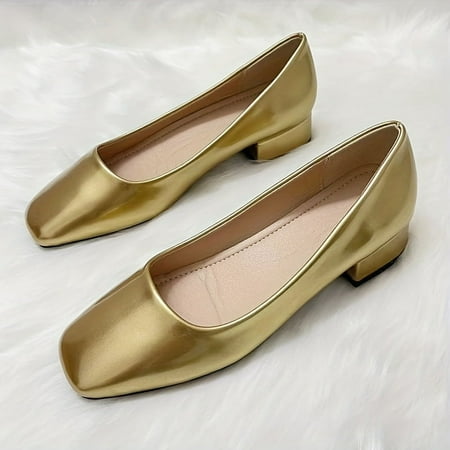 Women s Solid Color Chunky Heels Elegant Square Toe Dress Women s Slip On Heels
Women s Solid Color Chunky Heels Elegant Square Toe Dress Women s Slip On Heels
