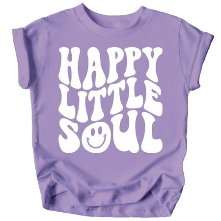 Olive Loves Apple Happy Little Soul Retro Girls Shirts Purple Shirt 4T