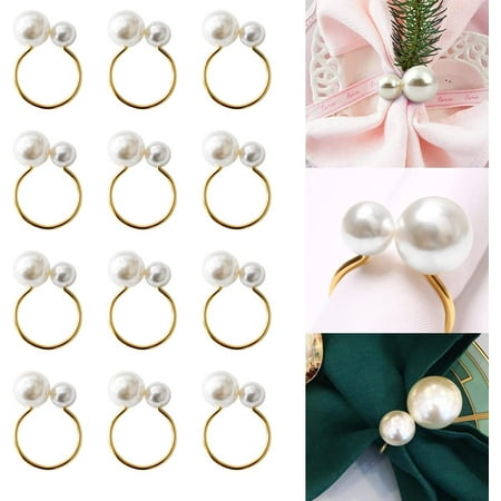 12pcs Pearl Napkin Rings Gold Napkin Ring Holders for Christmas Valentine s Day Family Gathering Dinner Party Wedding Decor Formal or Casual Dinning Table Decor
12pcs Pearl Napkin Rings Gold Napkin Ring Holders for Christmas Valentine s Day Family Gathering Dinner Party Wedding Decor Formal or Casual Dinning Table Decor