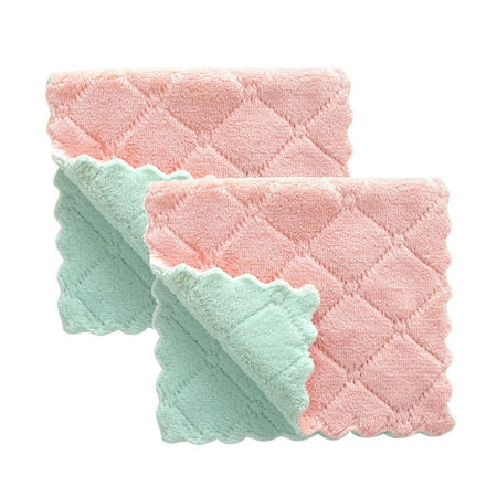 WANYNG Wipes 2Pcs Nonstick Oil Coral Velvet Hanging Hand Towels Kitchen Dishclout Rag 2pcs pink Pink
WANYNG Wipes 2Pcs Nonstick Oil Coral Velvet Hanging Hand Towels Kitchen Dishclout Rag 2pcs pink Pink