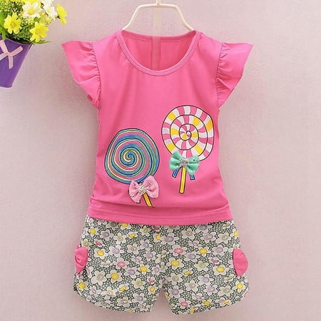 nsendm Tops+Short Baby 2PCS Kids Set Outfits Girls Toddler T-shirt Pants Lolly Clothes Girls Baby Girl Receiving Blanket Set Childrenscostume Hot Pink 90
nsendm Tops+Short Baby 2PCS Kids Set Outfits Girls Toddler T-shirt Pants Lolly Clothes Girls Baby Girl Receiving Blanket Set Childrenscostume Hot Pink 90