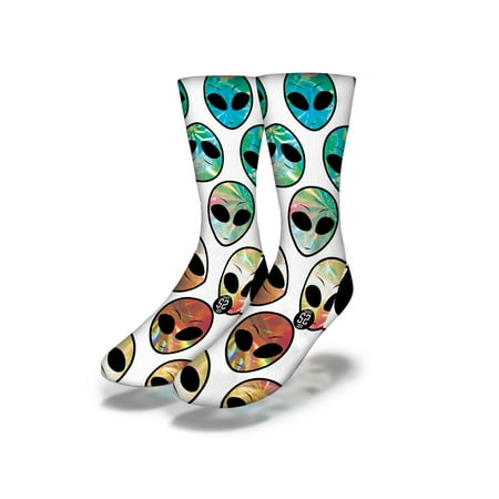 Reflective Alien Socks