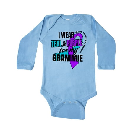 Inktastic Suicide Prevention I Wear Teal and Purple for My Grammie Gift Baby Boy or Baby Girl Long Sleeve Bodysuit
Inktastic Suicide Prevention I Wear Teal and Purple for My Grammie Gift Baby Boy or Baby Girl Long Sleeve Bodysuit
