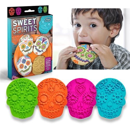 Fred & Friends 4 pcs Colorful Sweet Spirits Cookie Cutters Cutter Set Lot Biscuit Mold