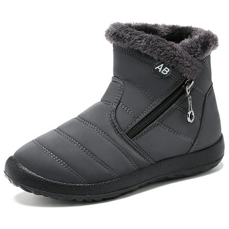 Women Winter Warm Snow Boots Fluffy Plush Peeks Boots Winter Anti-slip Flat Casual For Winter Outdoor 39 Gray
Women Winter Warm Snow Boots Fluffy Plush Peeks Boots Winter Anti-slip Flat Casual For Winter Outdoor 39 Gray