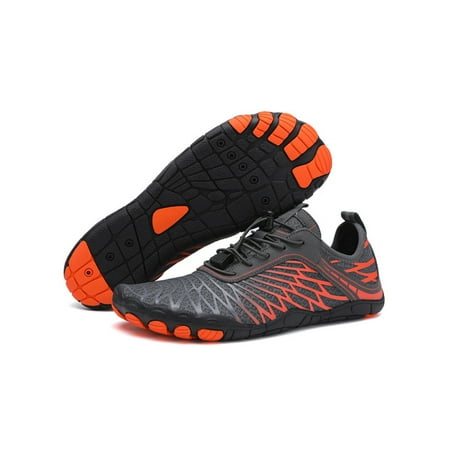 SIMANLAN Unisex Aqua Socks Quick Dry Beach Shoe Barefoot Water Shoes Exercise Lightweight Flats Outdoor Breathable Sneakers Gray Orange 11
SIMANLAN Unisex Aqua Socks Quick Dry Beach Shoe Barefoot Water Shoes Exercise Lightweight Flats Outdoor Breathable Sneakers Gray Orange 11
