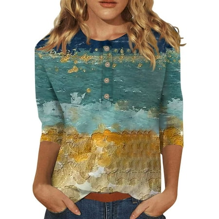 DORKASM Plus Size Button down Pajamas 3/4 Sleeve Graphic Compression Shirt V Neck Summer Fashion Tops Blouses and Tops Fashion Multicolor XL
DORKASM Plus Size Button down Pajamas 3/4 Sleeve Graphic Compression Shirt V Neck Summer Fashion Tops Blouses and Tops Fashion Multicolor XL