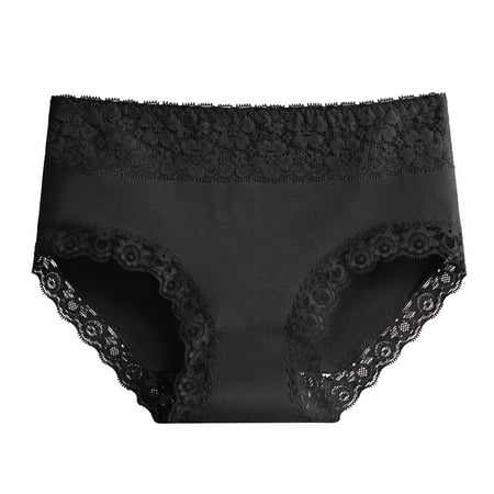 Womens Underwear Women s Cotton Underwear Breathable Solid Comfortable High Waist Soft Briefs Panties for Women(L Black)
Womens Underwear Women s Cotton Underwear Breathable Solid Comfortable High Waist Soft Briefs Panties for Women(L Black)