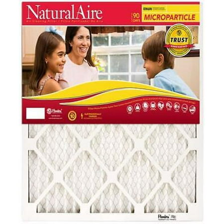 NaturalAire 14 in. W x 25 in. H x 1 in. D Synthetic 10 MERV Pleated Microparticle Air Filter (Pack of 6)
NaturalAire 14 in. W x 25 in. H x 1 in. D Synthetic 10 MERV Pleated Microparticle Air Filter (Pack of 6)