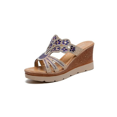 Gomelly Ladies Sandals Platform Slippers Summer Wedge Sandal Fashion Slides Womens Women Shoes Blue 8.5
Gomelly Ladies Sandals Platform Slippers Summer Wedge Sandal Fashion Slides Womens Women Shoes Blue 8.5