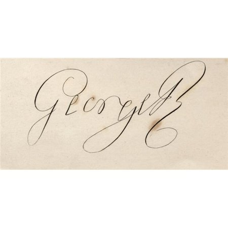 Posterazzi DPI1858433 George III 1738-1820 Signature. George William Frederick. King of Great Britain Poster Print, 21 x 10