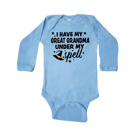 Inktastic I Have My Great Grandma Under My Spell with Cute Witch Hat Gift Baby Boy or Baby Girl Long Sleeve Bodysuit
Inktastic I Have My Great Grandma Under My Spell with Cute Witch Hat Gift Baby Boy or Baby Girl Long Sleeve Bodysuit