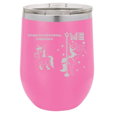12 oz Double Wall Vacuum Insulated Stainless Steel Stemless Wine Tumbler Glass Coffee Travel Mug With Lid Occupational Therapist Superstar Unicorn Funny (Hot Pink)
12 oz Double Wall Vacuum Insulated Stainless Steel Stemless Wine Tumbler Glass Coffee Travel Mug With Lid Occupational Therapist Superstar Unicorn Funny (Hot Pink)