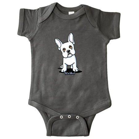 Inktastic White Frenchie (Darks) Gift Baby Boy or Baby Girl Bodysuit