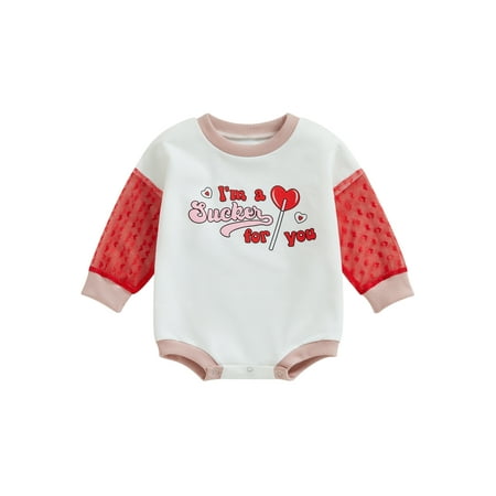 Genuiskids Newborn Baby Girl Valentine s Day Rompers Heart Letter Print Mesh Long Sleeve O Neck Patchwork Jumpsuits Playsuits
Genuiskids Newborn Baby Girl Valentine s Day Rompers Heart Letter Print Mesh Long Sleeve O Neck Patchwork Jumpsuits Playsuits