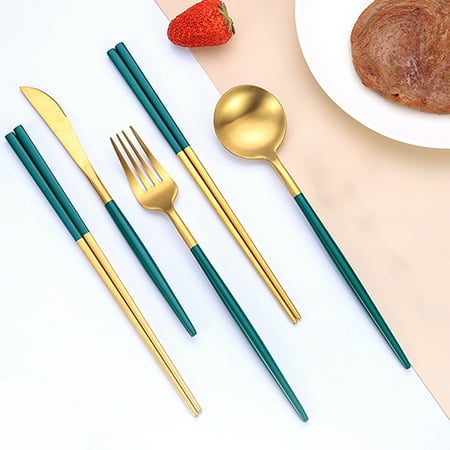 SunSunrise 4Pcs/Set Stainless Steel Cutter Fork Spoon Chopstick Tableware Kitchen Supplies
SunSunrise 4Pcs/Set Stainless Steel Cutter Fork Spoon Chopstick Tableware Kitchen Supplies