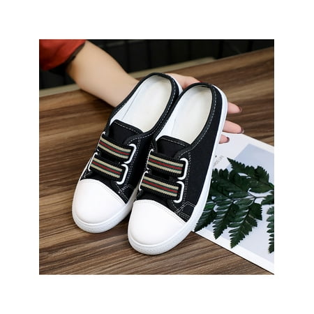Zodanni Women Flats Round Toe Canvas Shoe Backless Mule Sneakers Womens Casual Shoes Daily Lightweight Slip On Black 6
Zodanni Women Flats Round Toe Canvas Shoe Backless Mule Sneakers Womens Casual Shoes Daily Lightweight Slip On Black 6