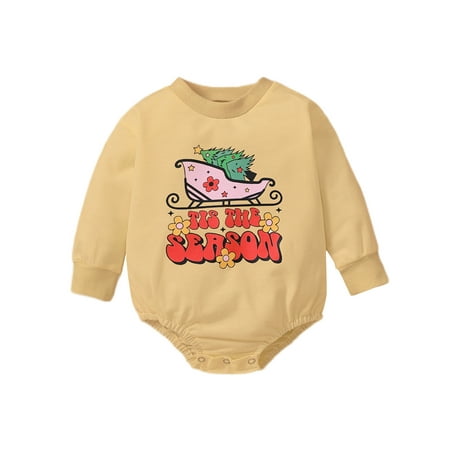 Capreze Long Sleeve Bodysuit Crew Neck Romper Infant Buttons Christmas Printed Playsuit Autumn Jumpsuit B 80cm
Capreze Long Sleeve Bodysuit Crew Neck Romper Infant Buttons Christmas Printed Playsuit Autumn Jumpsuit B 80cm