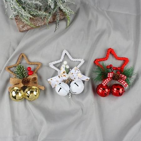 3 Pieces of Christmas Pentagram Bell Accessories Pendants Diy Christmas Tree Decorations Bow Bell Window Props
3 Pieces of Christmas Pentagram Bell Accessories Pendants Diy Christmas Tree Decorations Bow Bell Window Props