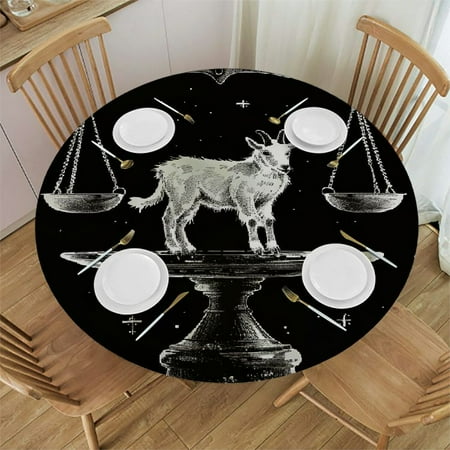Orinice Goat Round Table Cover Stain Resistant Washable Indoor Outdoor Tablecloth Kitchen Dining Wedding Parties Full Width Single-Sided Printing 100% Polyester Fiber 38-42
Orinice Goat Round Table Cover Stain Resistant Washable Indoor Outdoor Tablecloth Kitchen Dining Wedding Parties Full Width Single-Sided Printing 100% Polyester Fiber 38-42
