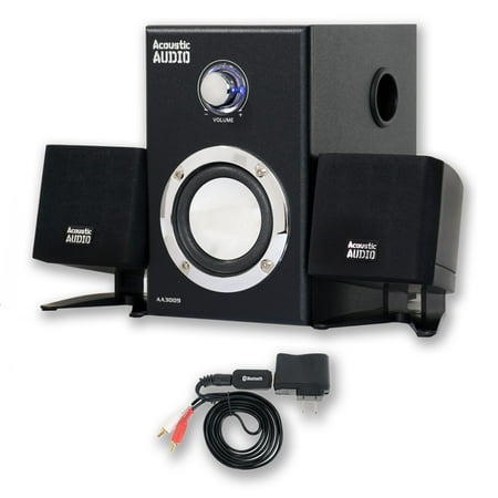 Acoustic Audio AA3009 Home 2.1 Speaker System with Bluetooth for Multimedia or Computer