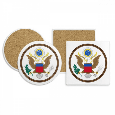 United States National Emblem Coaster Cup Mug Holder Absorbent Stone Cork Base Set
United States National Emblem Coaster Cup Mug Holder Absorbent Stone Cork Base Set