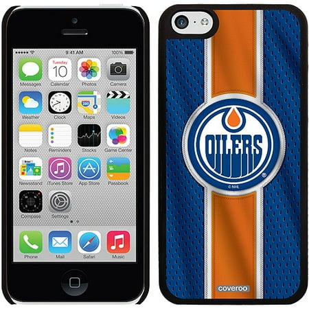 Edmonton Oilers Jersey Stripe Design on iPhone 5c Thinshield Snap-On Case by Coveroo