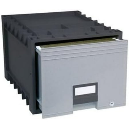 HYYYYH Plastic Archive Storage Lock Letter Size 18-Inch Drawer Black (STX61178U01C)