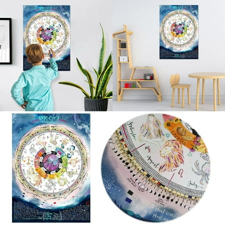Hangs Moon Calendar Home Decoration Pendant Turntable Calendar